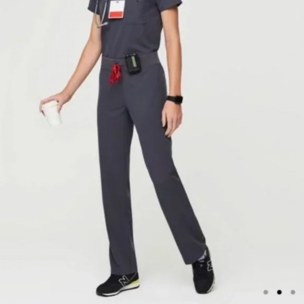 FIGS Charcoal Livingston Basic Scrub Pants Size XS